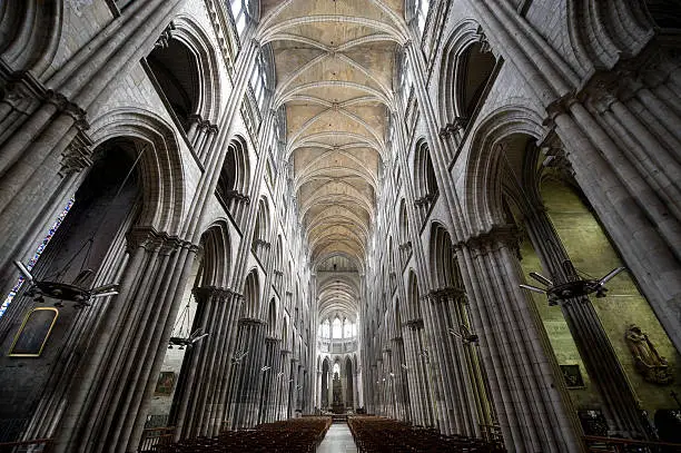 Inside Rouen Cathedral Inside Rouen Cathedral
