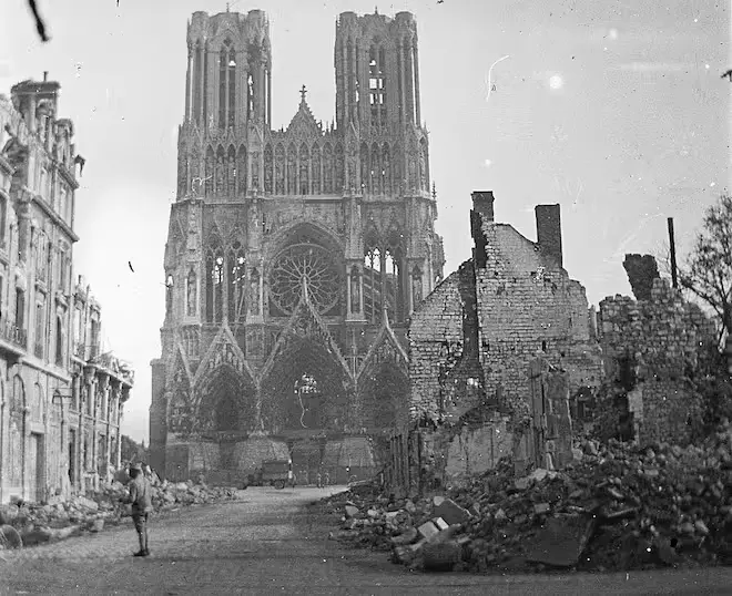 Notre-Dame de Reims. WWI Notre-Dame de Reims. WWI