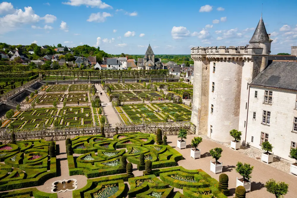 Garden of the castle of villandry france Garden of the castle of villandry france