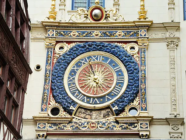 Pedestrian street of the Great Clock rue du Gros-Horloge Pedestrian street of the Great Clock rue du Gros-Horloge