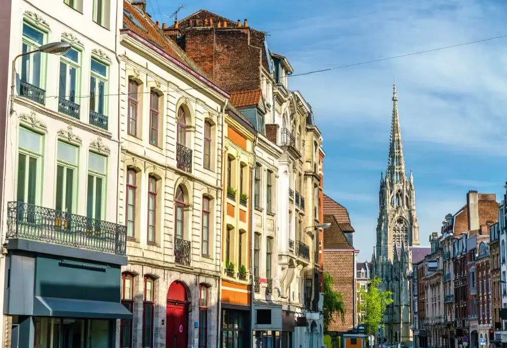 Traditional buildings in the old town of lille, france Traditional buildings in the old town of lille, france